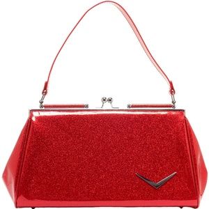 Lux De Ville getaway bag cherry red flake pinup